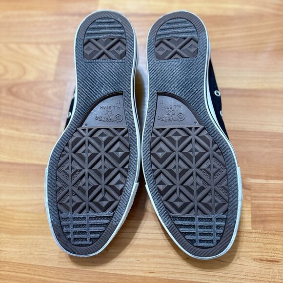 Converse All Star Unisex Black White Sanitized Canvas Sneakers Mens 11 Womens 13 - Picture 12 of 12